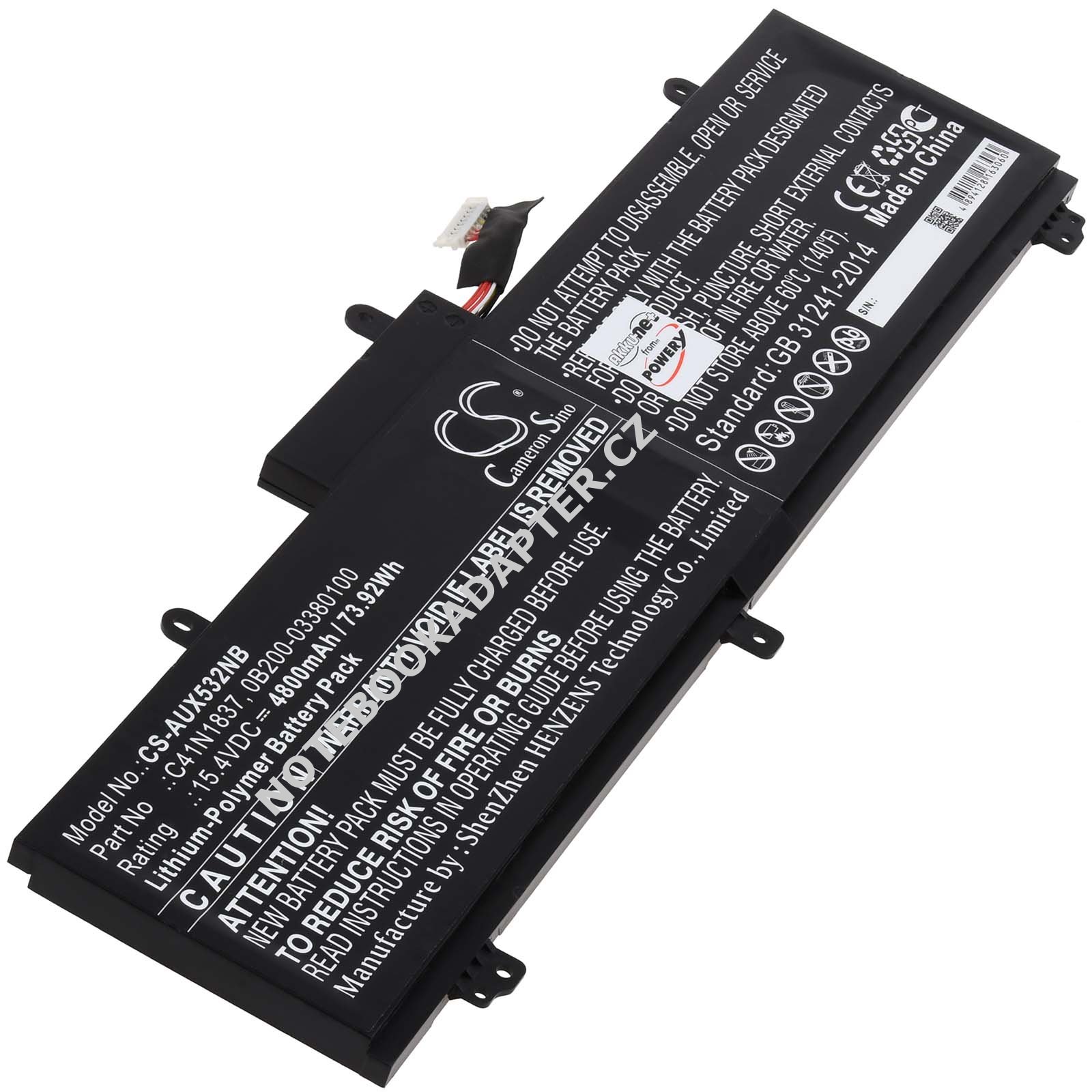 aku kompatibilní s Asus Typ 0B200-03380100