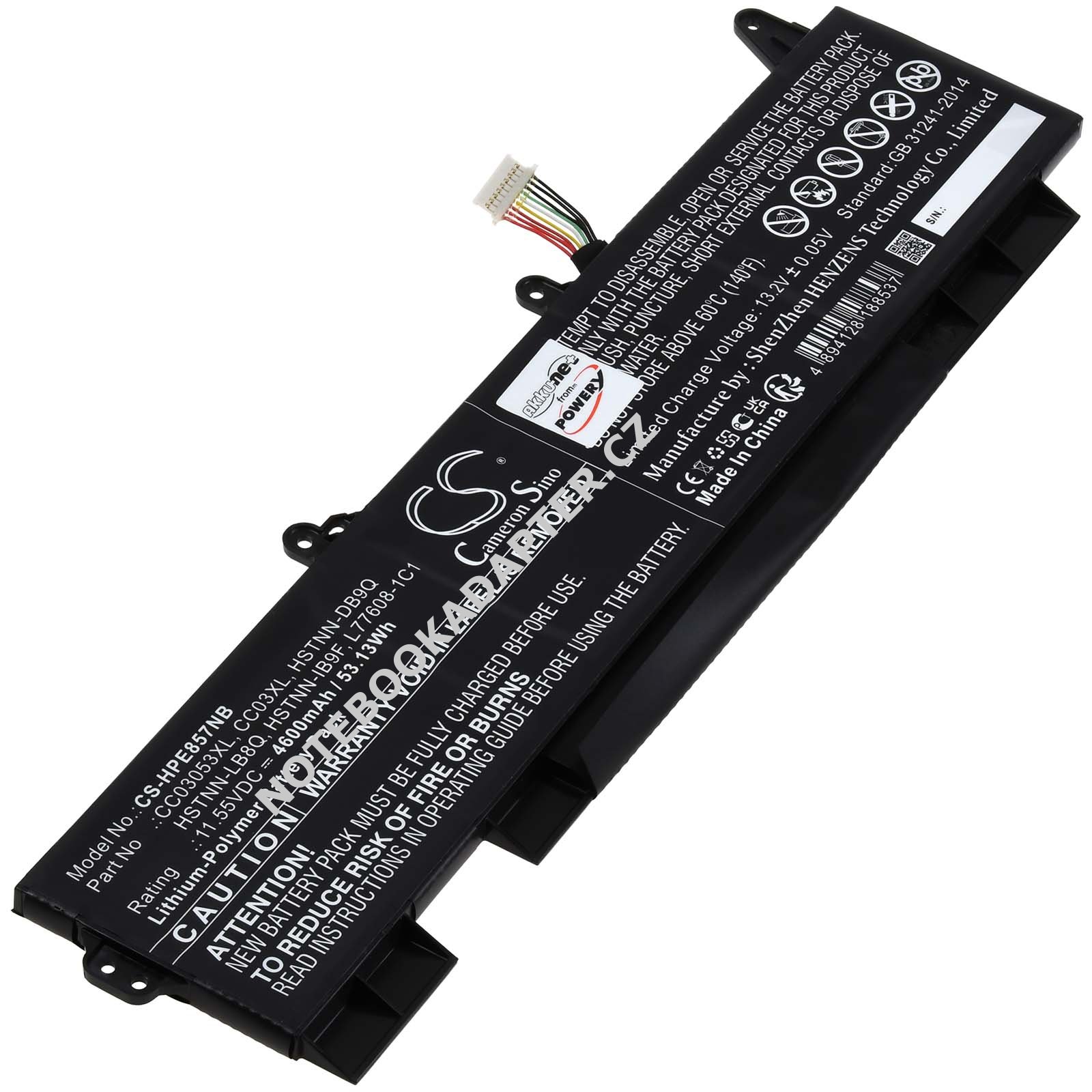 aku kompatibilní s HP Typ L78555-005