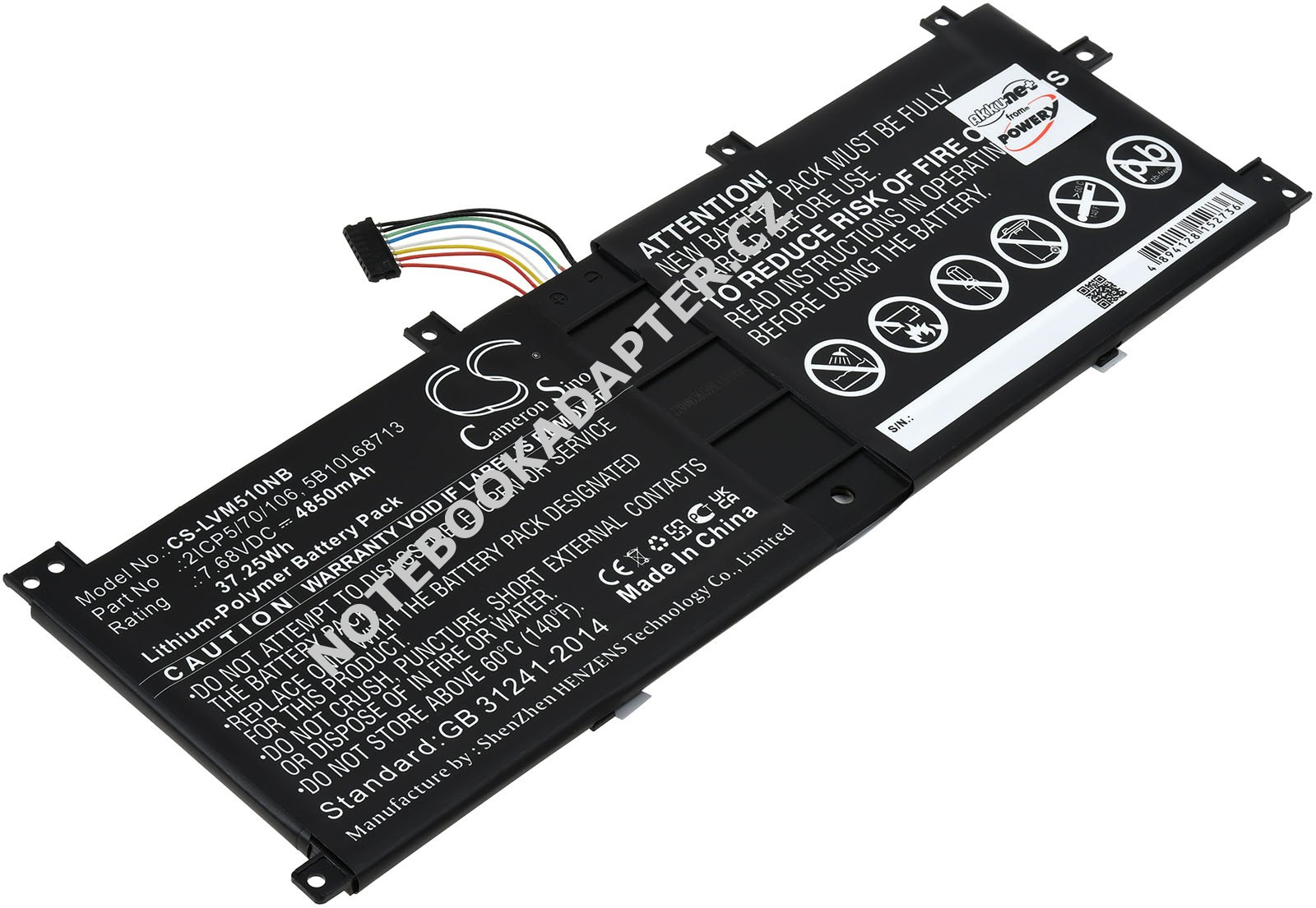 aku kompatibilní s Lenovo Typ 5B10L67278