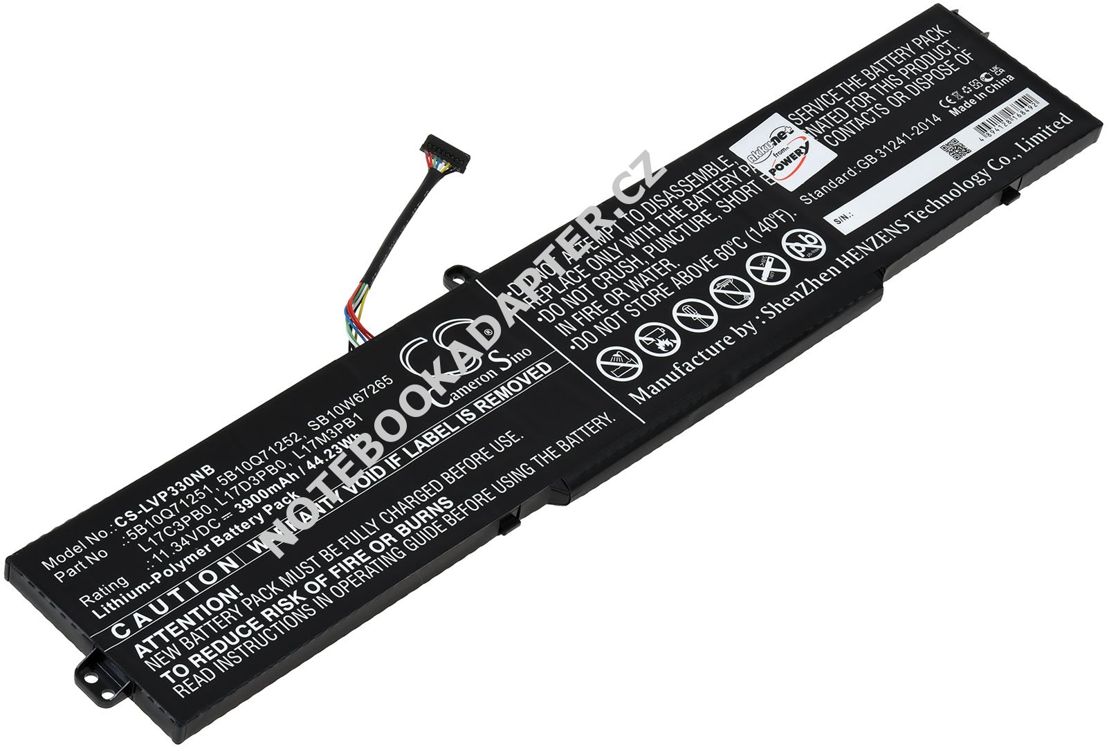 aku kompatibilní s Lenovo Typ 5B10Q71251