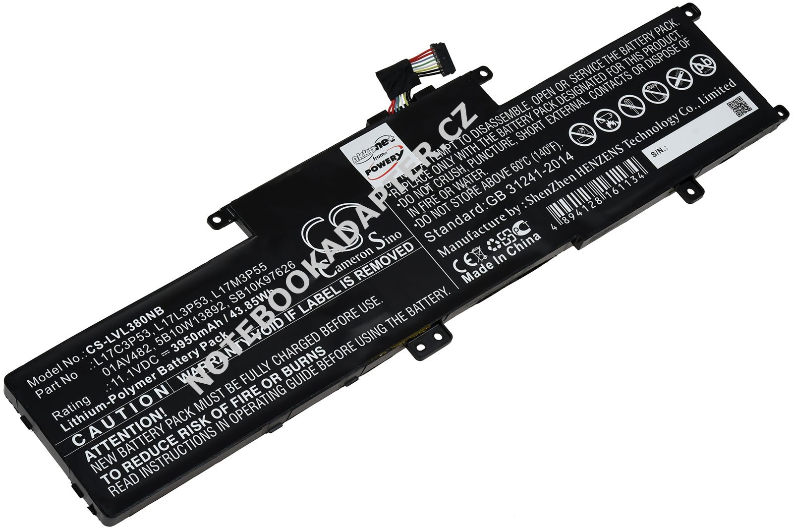 aku kompatibilní s Lenovo Typ 5B10W13885