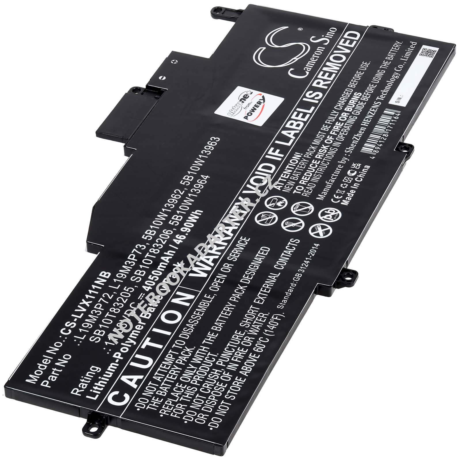 aku kompatibilní s Lenovo Typ 5B10W13962