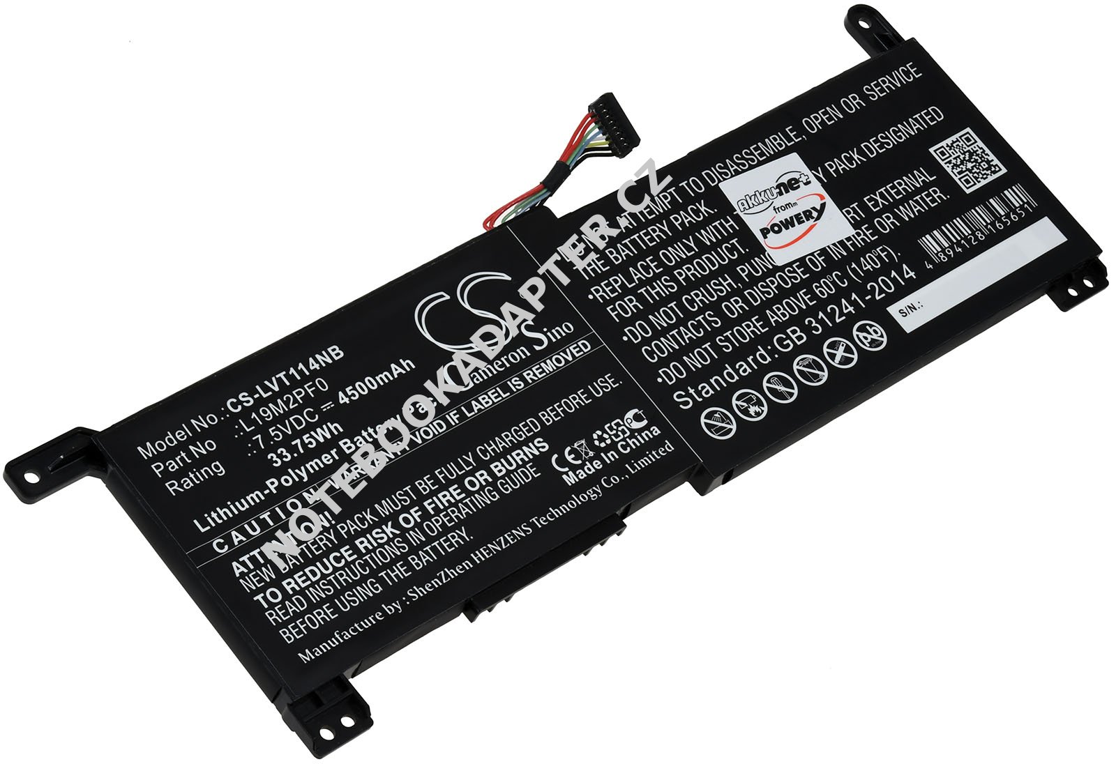 aku kompatibilní s Lenovo Typ 5B10W67171