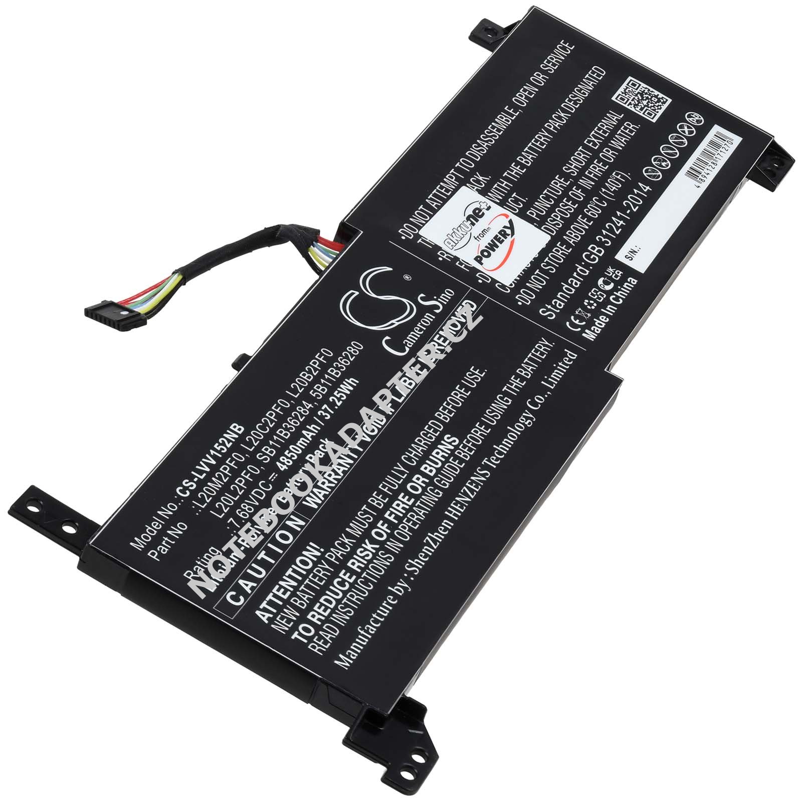 aku kompatibilní s Lenovo Typ 5B11B36280