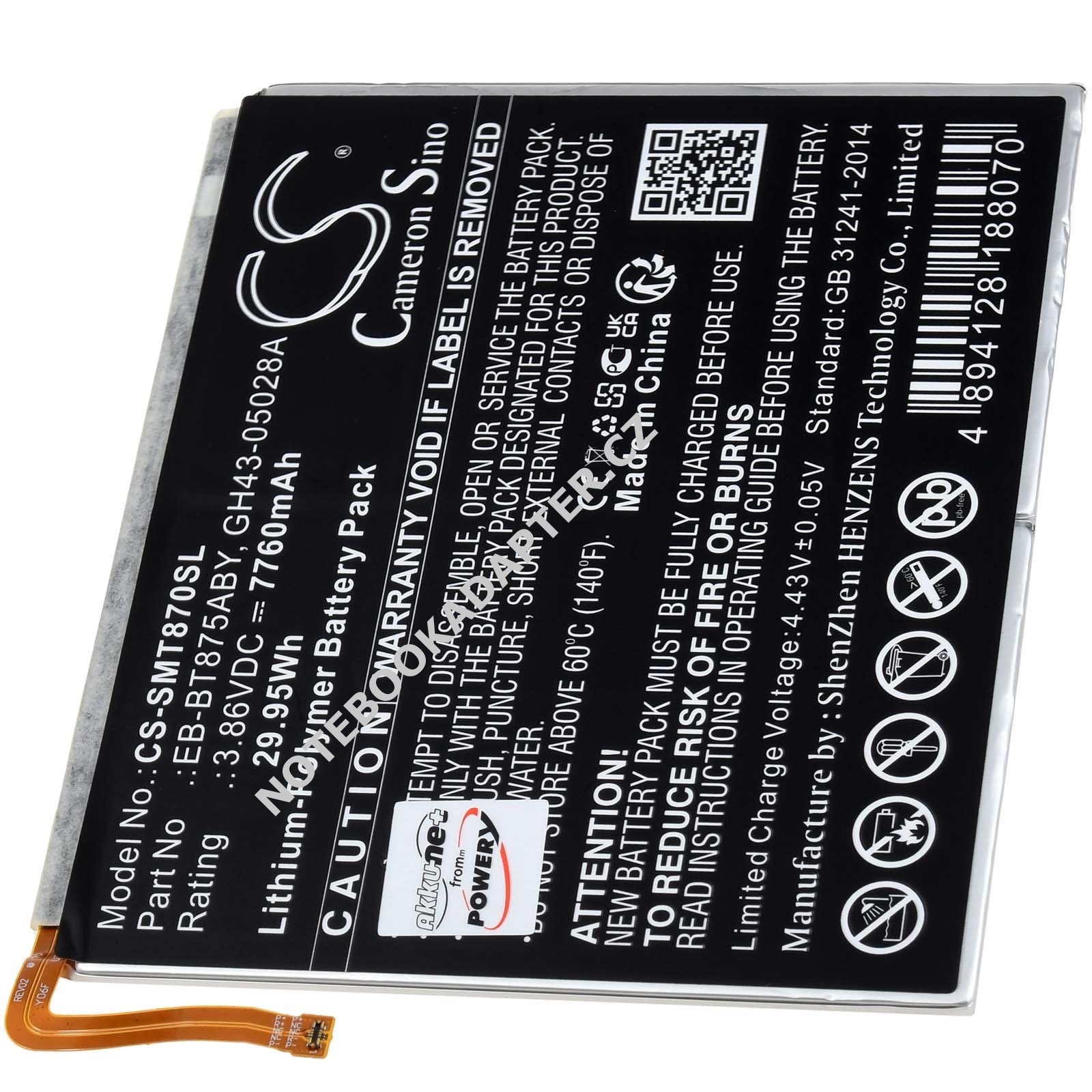 aku kompatibilní s Samsung Typ GH43-05028A