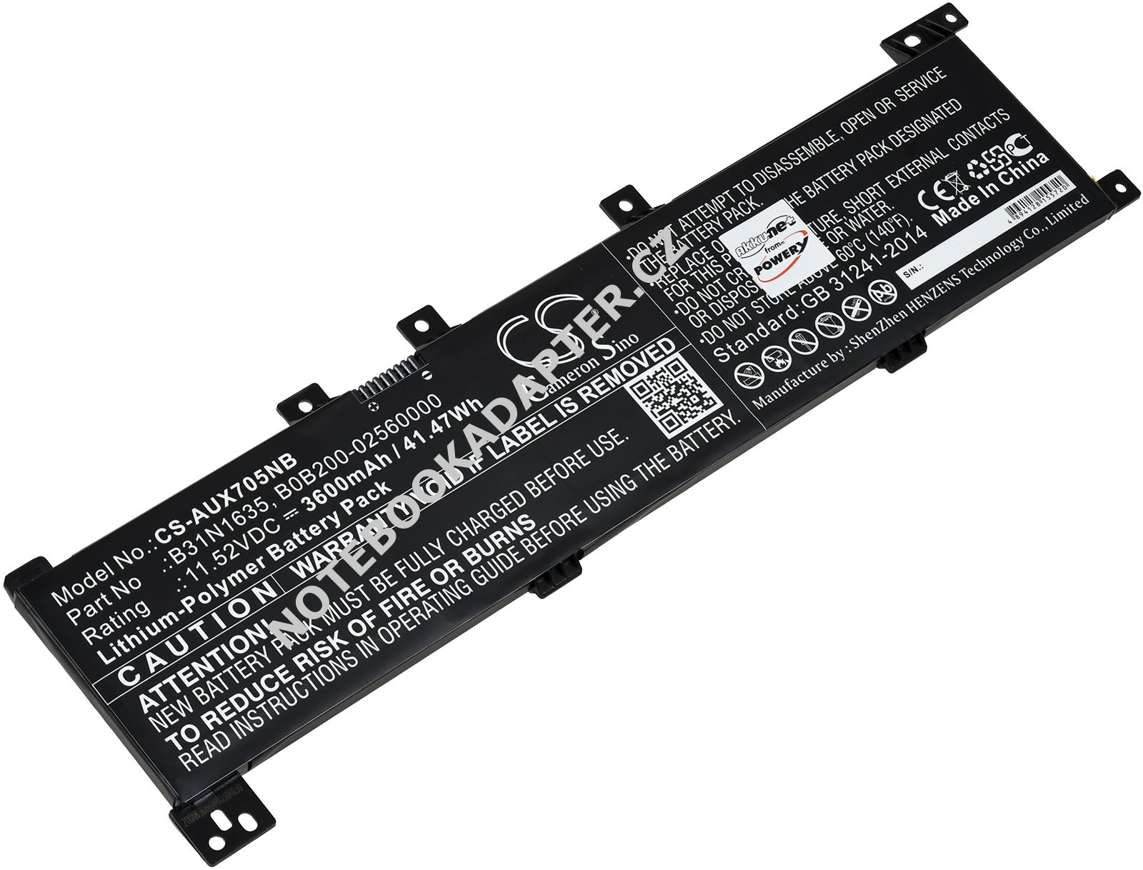 aku pro Asus F705MA-BX058T