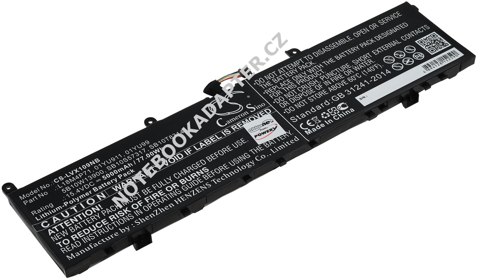 aku pro Lenovo ThinkPad P1 2019 20QTA000CD, ThinkPad P1 2019 20QTA00DCD