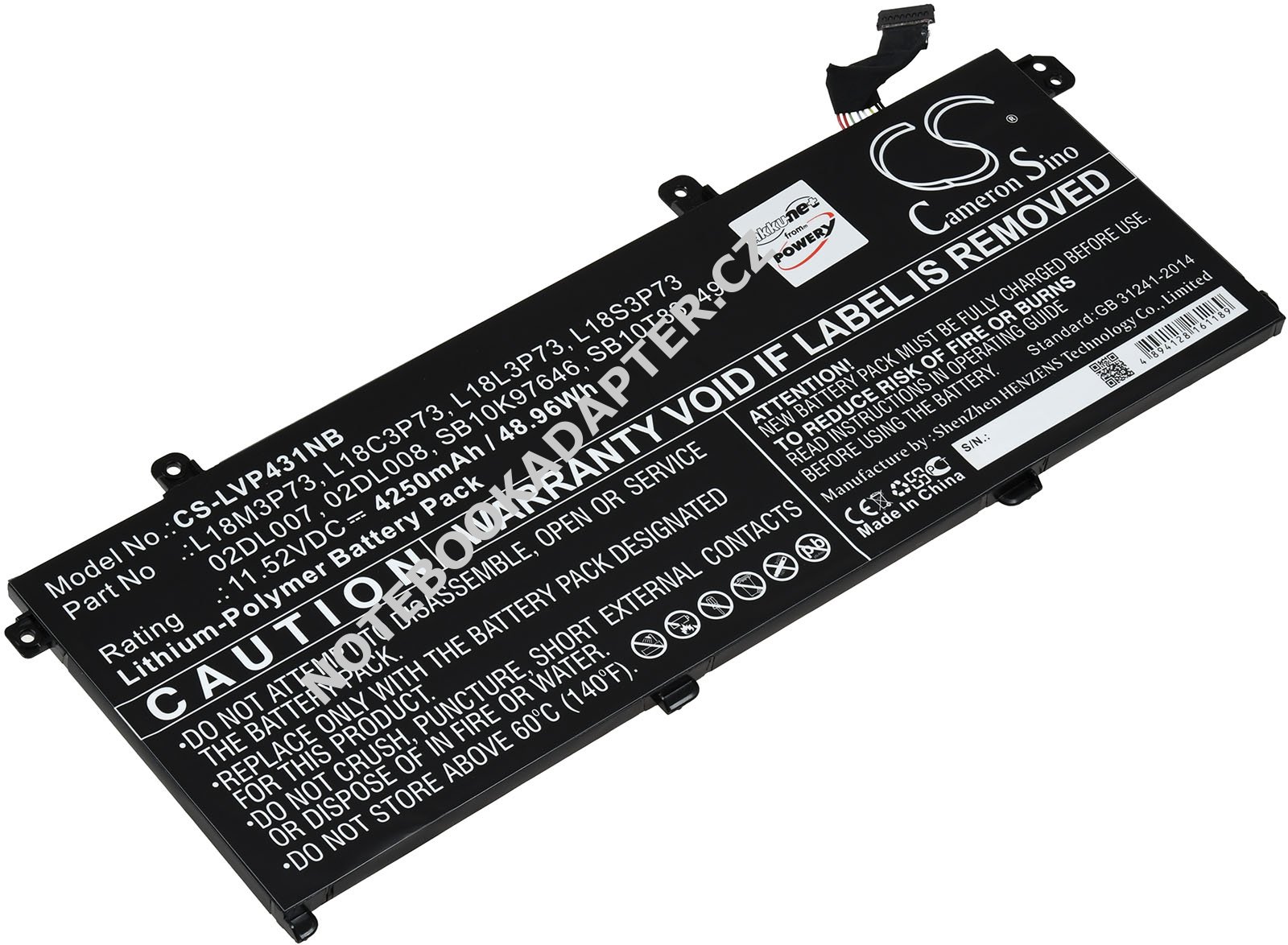 aku pro Lenovo ThinkPad T490 20N2001ECD