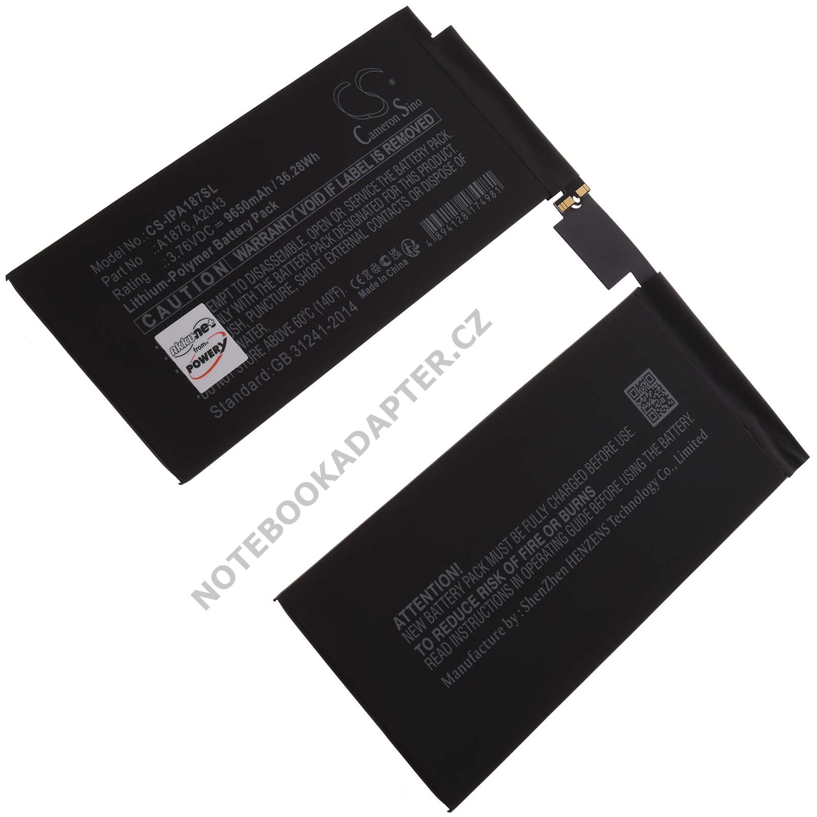 aku pro tablet Apple A2232,A2233,A2229