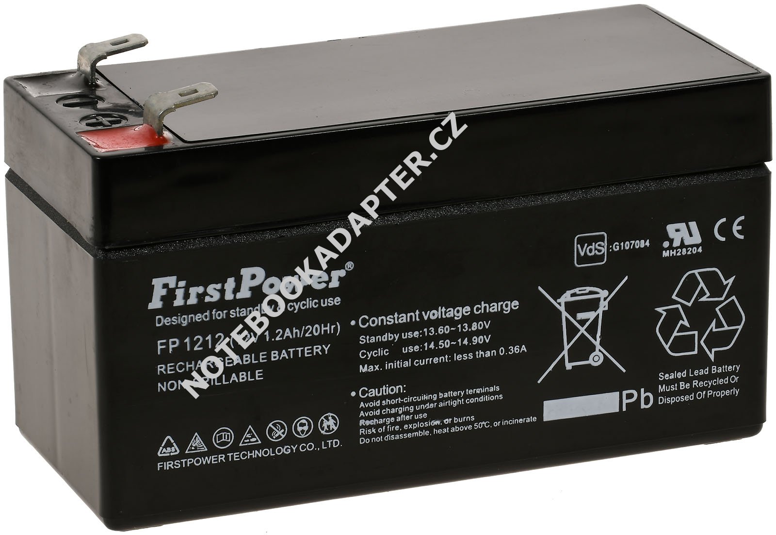 FirstPower náhradní aku FP1212 nahrazuje APC RBC 35 1,2Ah 12V VdS originál