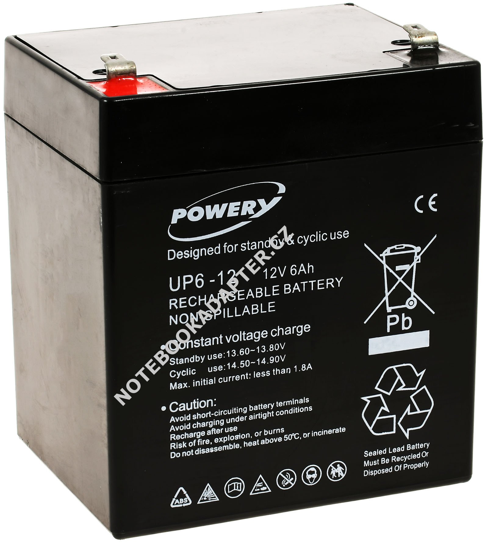 Powery náhradní aku 12V 6Ah nahrazuje APC RBC 30 originál